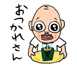 Old man of the round eyes sticker #727173