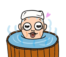 Old man of the round eyes sticker #727177