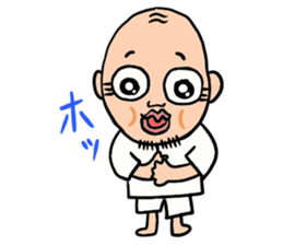 Old man of the round eyes sticker #727181