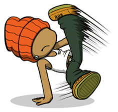 Enjoyable BREAK DANCE LIFE by B.B.crew sticker #727187