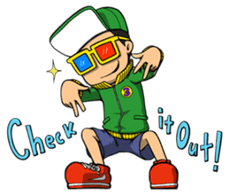 Enjoyable BREAK DANCE LIFE by B.B.crew sticker #727216