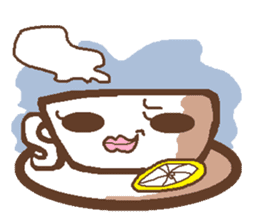 Chattering cafe menu sticker #727426