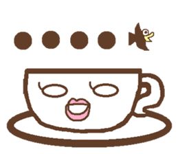 Chattering cafe menu sticker #727453