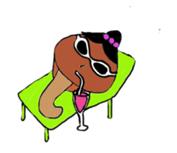 Freshwater clam SHIMANEE-SAN sticker #727699