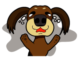 toypoodle Kuuta & Dachshund Ume sticker #727757