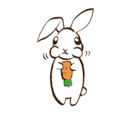 moon's rabbit English sticker #728568