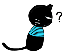 Dumjung the black cat sticker #729264