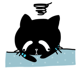 Dumjung the black cat sticker #729287