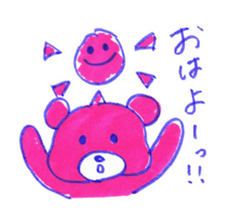 pink bear [PINKUMA] sticker #729467