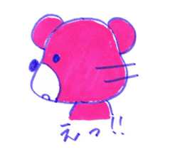 pink bear [PINKUMA] sticker #729478