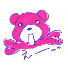 pink bear [PINKUMA] sticker #729481