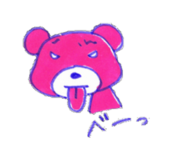 pink bear [PINKUMA] sticker #729483