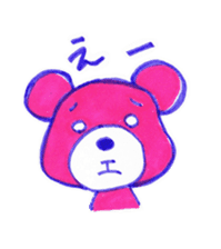 pink bear [PINKUMA] sticker #729485