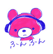 pink bear [PINKUMA] sticker #729491