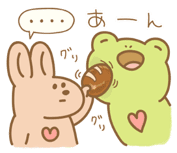 Kanga & Eru,  kokoro kawaii mascot.  #01 sticker #731448