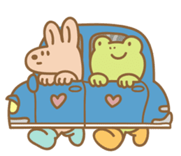 Kanga & Eru,  kokoro kawaii mascot.  #01 sticker #731460