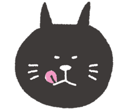 Sticker of a black cat sticker #731993