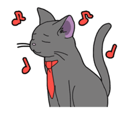 Snazzy cat Noah sticker #733041