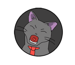 Snazzy cat Noah sticker #733045