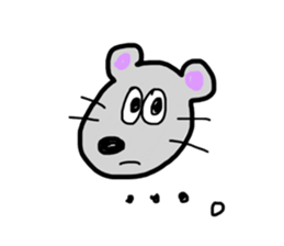 ochamu&mouse sticker #733248