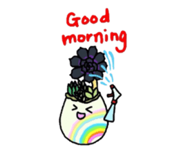 Succulent in egg shell sticker #733264