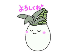 Succulent in egg shell sticker #733266