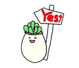 Succulent in egg shell sticker #733267