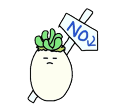 Succulent in egg shell sticker #733268