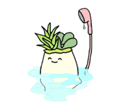 Succulent in egg shell sticker #733276