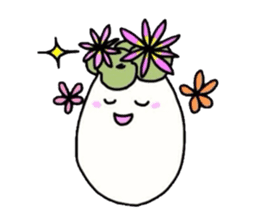 Succulent in egg shell sticker #733277