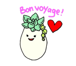 Succulent in egg shell sticker #733278