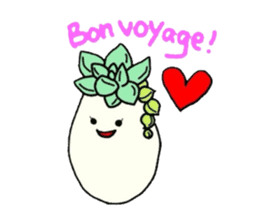 Succulent in egg shell sticker #733278