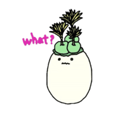 Succulent in egg shell sticker #733286