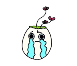 Succulent in egg shell sticker #733290