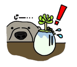 Succulent in egg shell sticker #733294