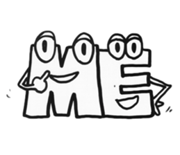 AtoZ FACE sticker #734679