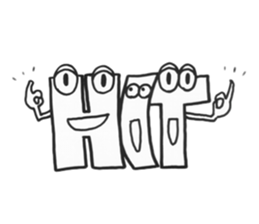 AtoZ FACE sticker #734697