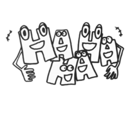 AtoZ FACE sticker #734702