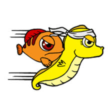 Nong Deepo - the fish and his friends sticker #735858