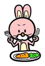 Mr.Rabbit & Carrot sticker #736155
