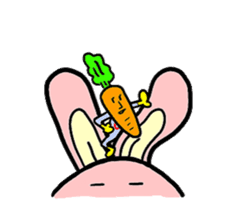 Mr.Rabbit & Carrot sticker #736174