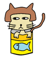 The cat of a bobbed hair style. sticker #736183