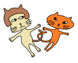 The cat of a bobbed hair style. sticker #736184