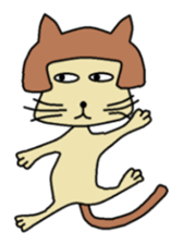 The cat of a bobbed hair style. sticker #736187