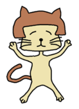 The cat of a bobbed hair style. sticker #736193