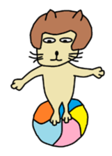 The cat of a bobbed hair style. sticker #736194