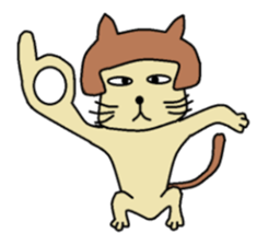 The cat of a bobbed hair style. sticker #736195