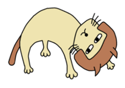 The cat of a bobbed hair style. sticker #736207