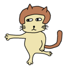 The cat of a bobbed hair style. sticker #736208