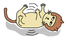 The cat of a bobbed hair style. sticker #736213